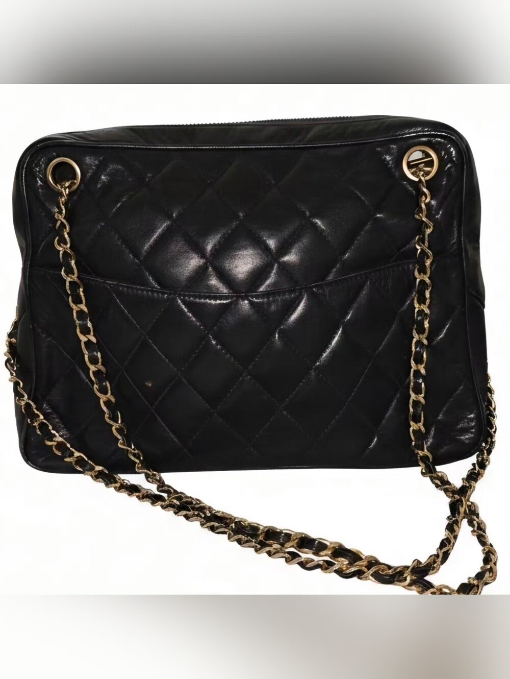 Vintage CHANEL Black Chainstrap Bag